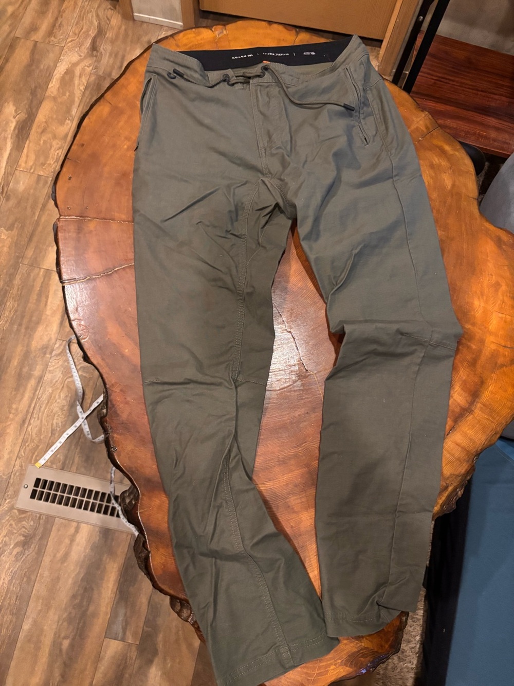 Men's Roark Olive Green Layover Traveller Pants
